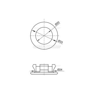 Обрамление перелива раковины AlcaPlast A22